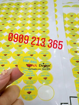 Tem dán phân loại Bánh Trung Thu, tem Decal sữa, cán bóng, bế từng tem - INKTS3632