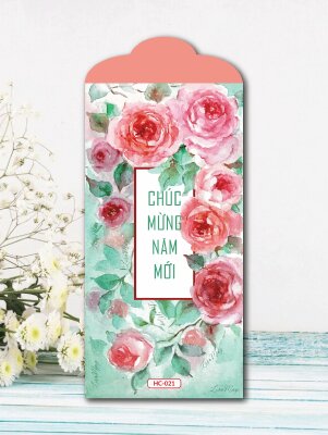 Bao lì xì Hoa hồng Chúc Mừng Năm Mới - Mã HC021 - INKTS2417