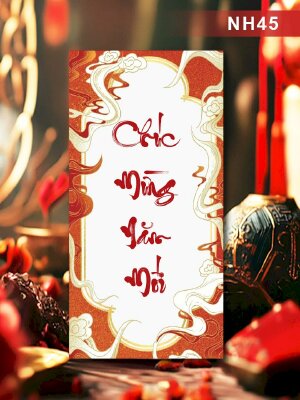 Đặt in bao lì xì style đơn giản Chúc Mừng Năm Mới - Mã NH45 - INKTS2581