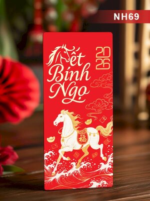 Đặt in bao lì xì Tết Bính Ngọ 2026 - Mã NH69 - INKTS2683