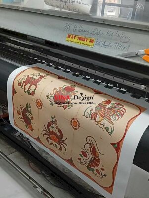 In bàn cờ trò chơi Bầu Cua Tôm Cá, in Canvas khổ lớn theo yêu cầu - INKTS2248