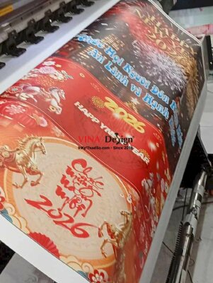 In banner khổ nhỏ Happy New Year Chúc Mừng Năm Mới, banner PP cán keo, cán mờ - INKTS2241