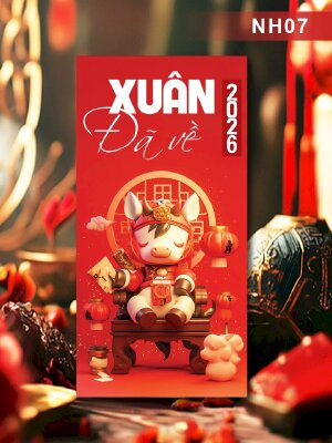 In bao bì lì xì Xuân Đã Về - Mã NH07 - INKTS2645