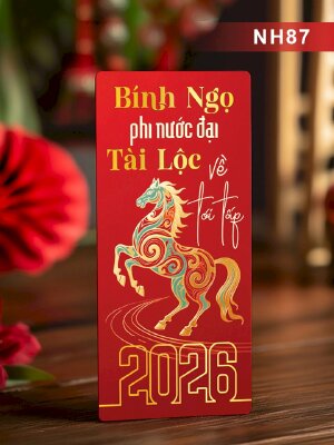 In lì xì Bính Ngọ Phi Nước Đại Tài Lộc Về Tới Tấp - Mã NH87 - INKTS2701