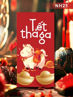 In bao lì xì Chibi Bính Ngọ Tết Thả Ga - Mã NH21 - INKTS2557