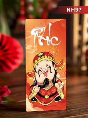 In bao lì xì chữ Phúc (Tam Đa Phúc Lộc Thọ) - Mã NH97 - INKTS2711