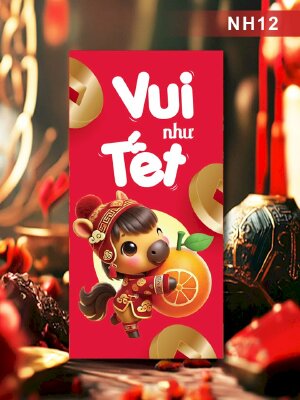 In bao lì xì cute Vui Như Tết - Mã NH12 - INKTS2650