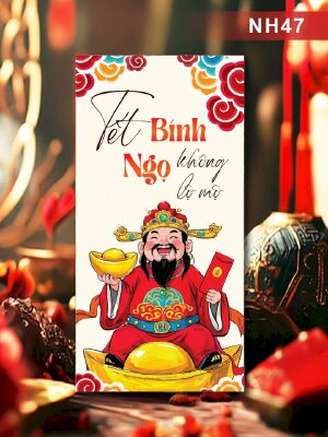 In bao lì xì đẹp Tết Bính Ngọ Không Lọ Mọ - Mã NH47 - INKTS2583