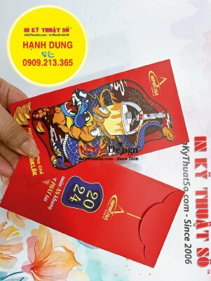 In bao lì xì doanh nghiệp nguyên liệu pha chế, bao lì xì linh vật năm, in lì xì số lượng lớn  - INKTS1099