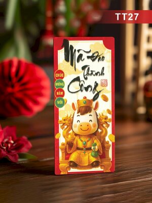 In bao lì xì Mã Đáo Thành Công Chúc Mừng Năm Mới - Mã TT27 - INKTS2625
