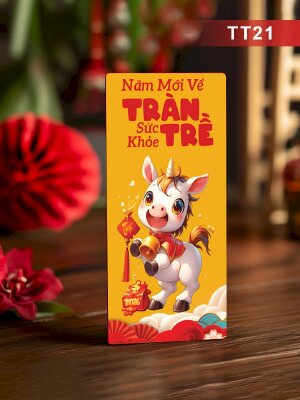 In bao lì xì Năm Mới Về Sức Khỏe Tràn Trề - Mã TT21 - INKTS2619