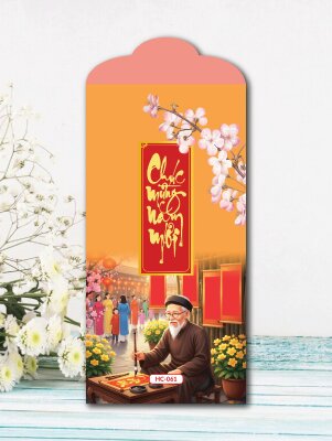 In bao lì xì Nét Mực Tân Niên Thầy Đồ Ngày Tết - Mã HC061 - INKTS2558