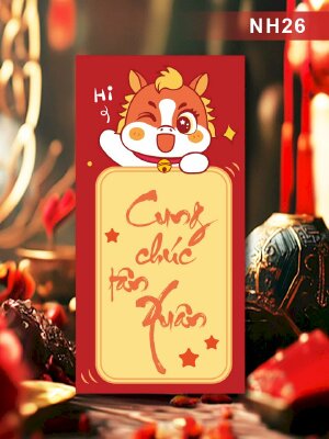 In bao lì xì số lượng ít cute Cung Chúc Tân Xuân - Mã NH26 - INKTS2562
