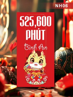 In bao lì xì Tết 525600 Phút Bình An - Mã NH06 - INKTS2644