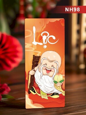 In bao lì xì Tết chữ Lộc (Tam Đa Phúc Lộc Thọ) - Mã NH98 - INKTS2712