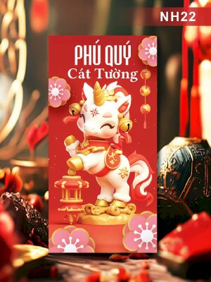 In bao lì xì theo yêu cầu Phú Quý Cát Tường - Mã NH22 - INKTS2558