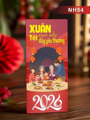 In bao lì xì Xuân Sum Vầy Tết Đầy Yêu Thương - Mã NH54 - INKTS2590
