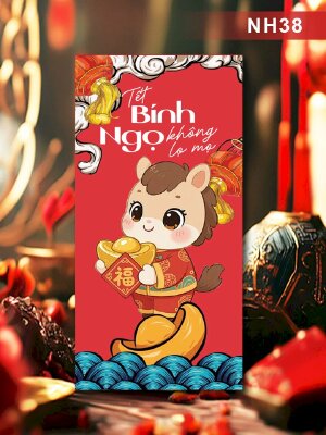 In bao lixi chibi Tết Bính Ngọ Không Lọ Mọ - Mã NH38 - INKTS2574