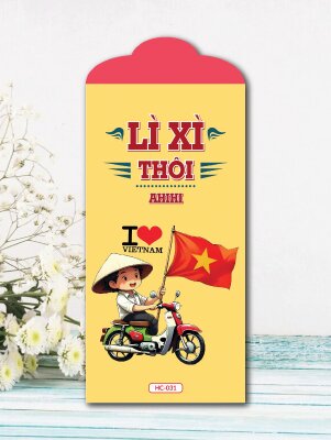 In bao lixi I LOVE VIETNAM Lì xì thôi Ahihi - Mã HC031 - INKTS2427