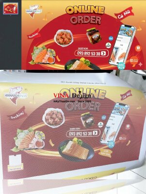 In decal lưới dán kính quảng cáo sản phẩm cửa hàng, showroom - INKTS413