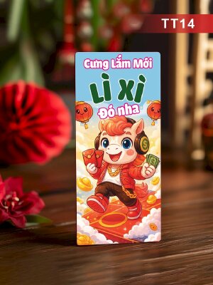 In lì xì Bính Ngọ vui nhộn Cưng Lắm Mới Lì Xì Đó Nha - Mã TT14 - INKTS2612