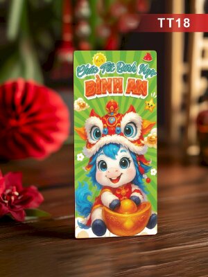 In lì xì giá rẻ Chúc Tết Bính Ngọ Bình An - Mã TT18 - INKTS2616