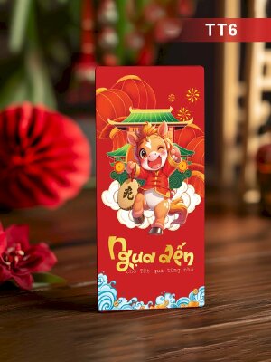 In lì xì Tết độc đáo Ngựa Đến Chở Tết Qua Từng Nhà - Mã TT06 - INKTS2604