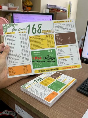 In Menu PP cán Formex cho quán ăn vặt - INKTS310