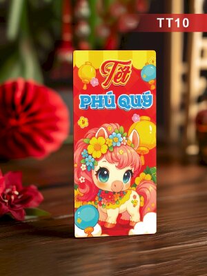 In phong bao Lì Xì Bính Ngọ Phú Quý - Mã TT10 - INKTS2608
