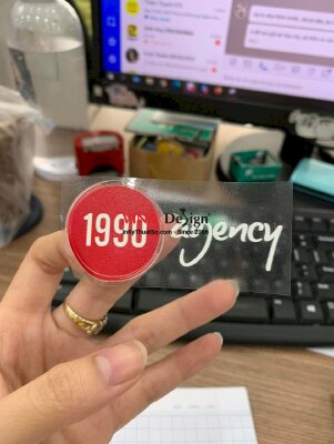 In Tem decal trong logo công ty, agency, group - INKTS387