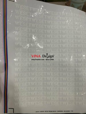 In Tem decal trong logo trung tâm tiếng Anh - INKTS389