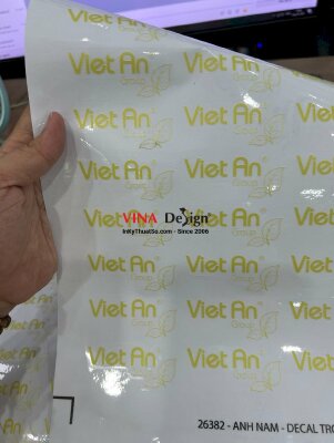 In tem Decal trong mực dầu - INKTS90