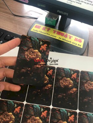 In tem nhãn decal PP, cán màng, bế theo file thiết kế - INKTS287