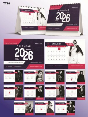 Lịch để bàn in hình theo yêu cầu Fashion Thời Trang - Mã TT16 - INKTS2197