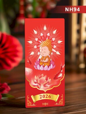 Mẫu thiết kế bao lì xì Phật giáo - Mã NH94 - INKTS2708