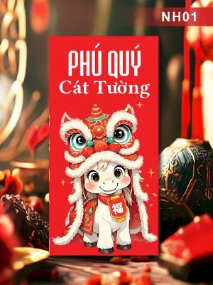 Mẫu thiết kế bao lì xì Phú Quý Cát Tường - Mã NH01 - INKTS2639