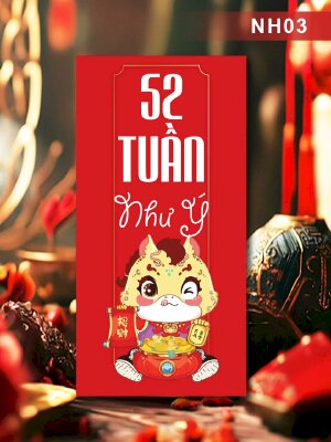 Thiết kế bao lì xì 52 Tuần Như Ý - Mã NH03 - INKTS2641