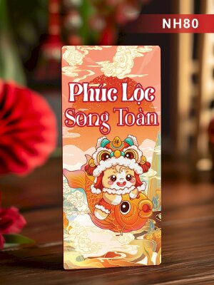 Thiết kế bao lì xì Phúc Lộc Song Toàn - Mã NH80 - INKTS2694