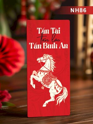 Thiết kế bao lì xì Tấn Tài Tấn Lộc Tấn Bình An - Mã NH86 - INKTS2700