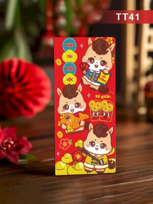 Thiết kế bao lì xì Xuân Phát Tài Phát Lộc - Mã TT41 - INKTS2658