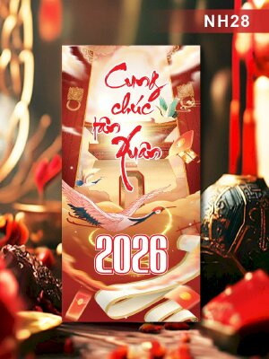 Xưởng in bao lì xì Cung Chúc Tân Xuân - Mã NH28 - INKTS2564