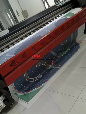 In backdrop, background đường đua xe in Canvas khổ lớn - INKTS2355