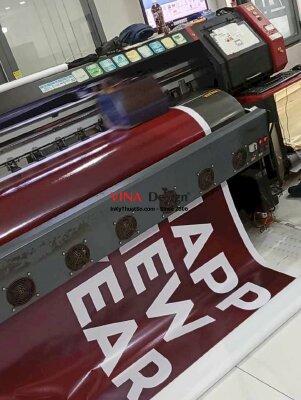 In backdrop Happy New Year, phông nền Happy New Year bạt hiflex mực dầu - INKTS2269