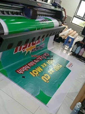 In băng rôn dọc treo ngoài cửa hàng xe máy chương trình sự kiện Thu Xe Cũ Đổi Xe Mới, in bạt hiflex - INKTS2268