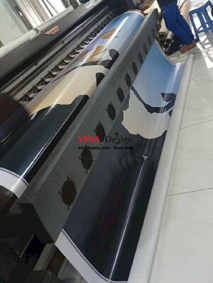 In Hiflex mực UV chừa biên - Bạt 3.8 dzem - INKTS112