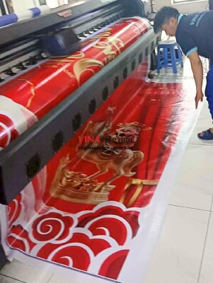 In background sân khấu tiệc tất niên công ty, bạt hiflex mực dầu - INKTS2731