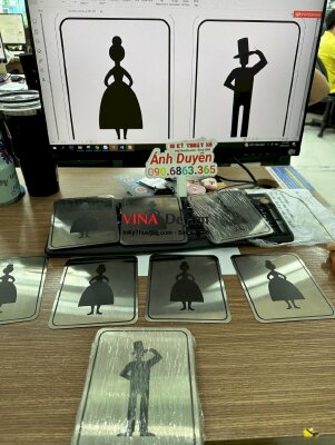 In biển WC inox xước in UV 1 mặt treo toilet nam nữ - INKTS533