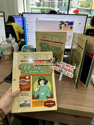 In menu quán cafe phong cách Retro Cô Ba Sài Gòn (Classique Saigon) - INKTS492