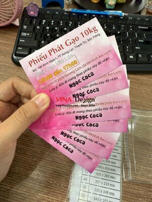 In phiếu phát gạo từ thiện, in số lượng ít theo yêu cầu - INKTS2218