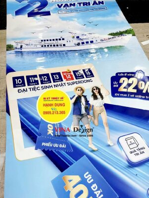 In Poster standee Đại tiệc Sinh nhật hệ thống tàu cao tốc - INKTS2395